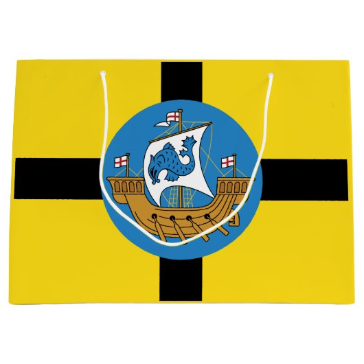 Vlag van Wellington City, Nieuw-Zeeland Groot Cadeauzakje (Voorkant)