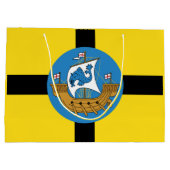 Vlag van Wellington City, Nieuw-Zeeland Groot Cadeauzakje (Achterkant)