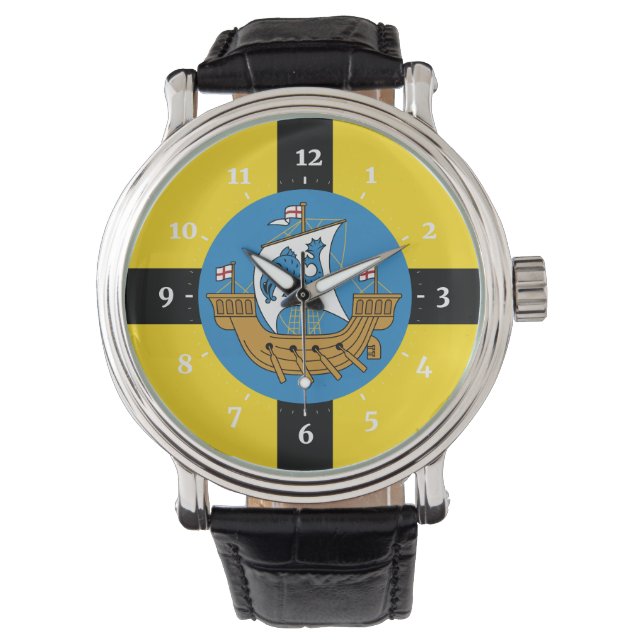 Vlag van Wellington City, Nieuw-Zeeland Horloge (Voorkant)