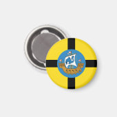 Vlag van Wellington City, Nieuw-Zeeland Magnet (Voorkant / Achterkant)