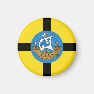 Vlag van Wellington City, Nieuw-Zeeland Magnet