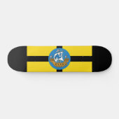 Vlag van Wellington City, Nieuw-Zeeland Persoonlijk Skateboard (Horizontaal)