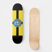 Vlag van Wellington City, Nieuw-Zeeland Persoonlijk Skateboard (Voorkant)