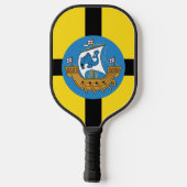 Vlag van Wellington City, Nieuw-Zeeland Pickleball Paddle (Achterkant)