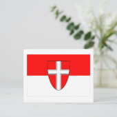 Vlag van Wenen, Oostenrijk Briefkaart (Staand voorkant)