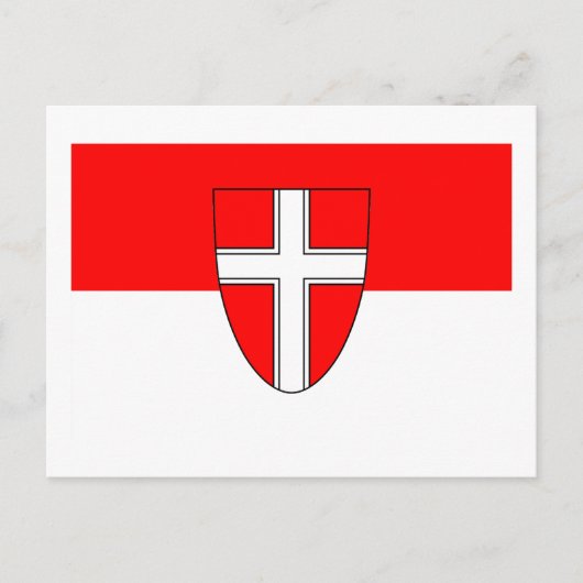 Vlag van Wenen, Oostenrijk Briefkaart (Voorkant)