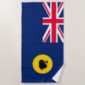 Vlag van West-Australië Staat Strandlaken (Voorkant)
