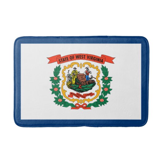 Vlag van West Virginia Badmat (Voorkant)
