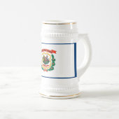 VLAG VAN WEST VIRGINIA BIERPUL (Voorkant rechts)