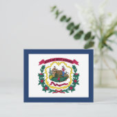 Vlag van West Virginia Briefkaart (Staand voorkant)