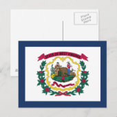 Vlag van West Virginia Briefkaart (Voorkant / Achterkant)