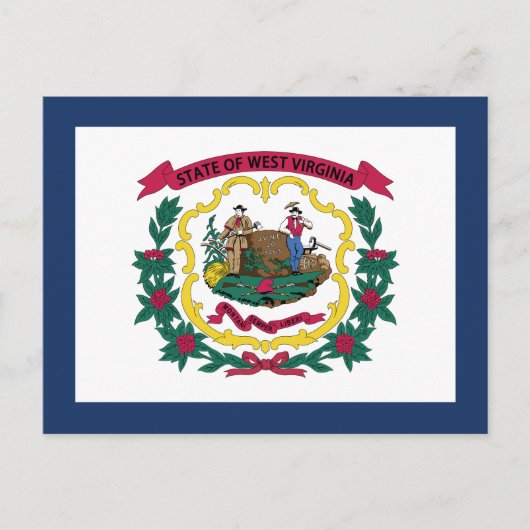 Vlag van West Virginia Briefkaart (Voorkant)