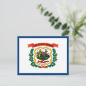 Vlag van West Virginia Briefkaart (Staand voorkant)