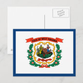 Vlag van West Virginia Briefkaart (Voorkant / Achterkant)