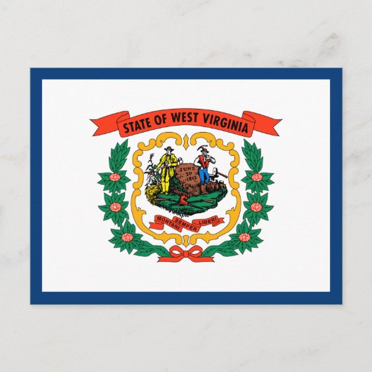 Vlag van West Virginia Briefkaart (Voorkant)