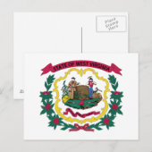 Vlag van West Virginia Briefkaart (Voorkant / Achterkant)