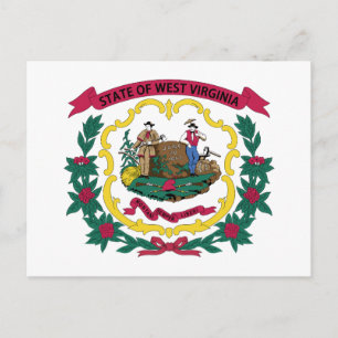 Vlag van West Virginia Briefkaart
