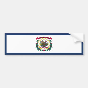 Vlag van West Virginia Bumpersticker