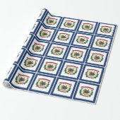 Vlag van West Virginia Cadeaupapier (Uitgerold)