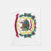 Vlag van West Virginia Fleece Deken (Voorkant)