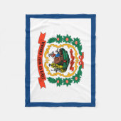 Vlag van West Virginia Fleece Deken (Voorkant)