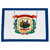 Vlag van West Virginia Groot Cadeauzakje (Voorkant)