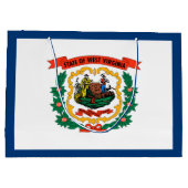 Vlag van West Virginia Groot Cadeauzakje (Achterkant)