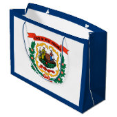 Vlag van West Virginia Groot Cadeauzakje (Achterkant Gekanteld)