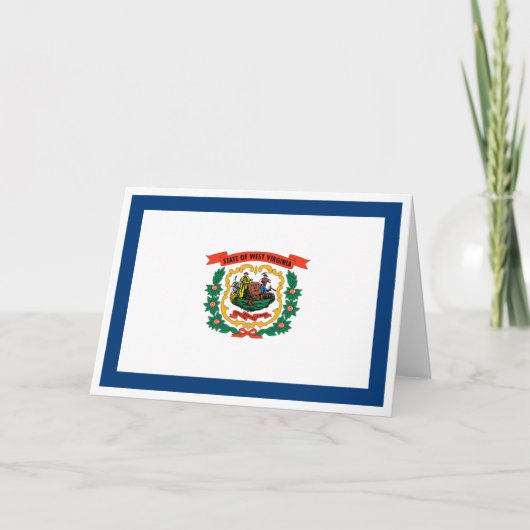 Vlag van West Virginia Kaart (Voorkant)