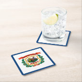 Vlag van West Virginia Kartonnen Onderzetters (Insitu)