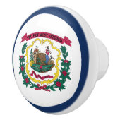 Vlag van West Virginia Keramische Knop (Rechts)