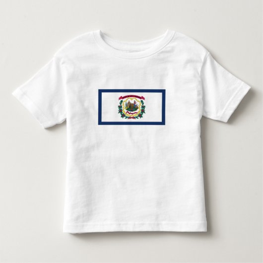 Vlag van West Virginia Kinder Shirts (Voorkant)