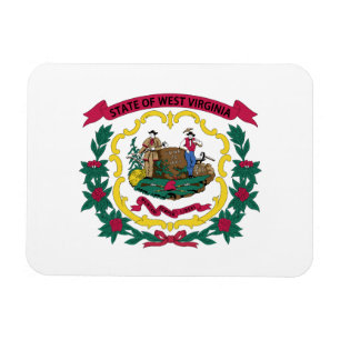 Vlag van West Virginia Magneet