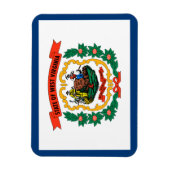 Vlag van West Virginia Magneet (Verticaal)