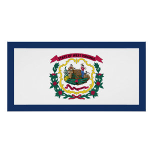 Vlag van West Virginia Perfect Poster