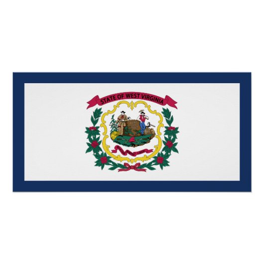 Vlag van West Virginia Perfect Poster (Voorkant)