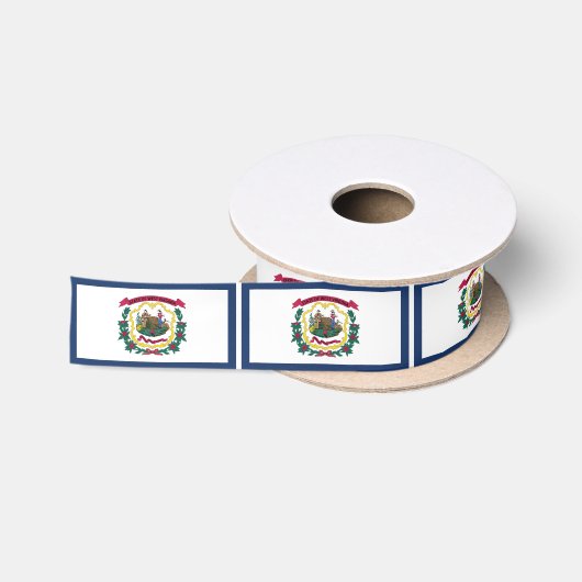 Vlag van West Virginia Satijnen Lint (Spoel)