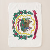 Vlag van West Virginia Sherpa Deken (Voorkant)