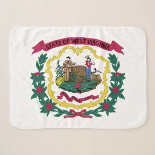 Vlag van West Virginia Sherpa Deken