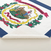 Vlag van West Virginia Sherpa Deken (3/4)