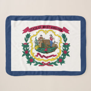 Vlag van West Virginia Sherpa Deken