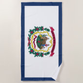 Vlag van West Virginia Strandlaken (Voorkant)