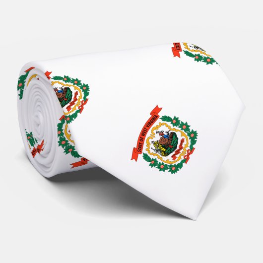 Vlag van West Virginia Stropdas (Opgerold)