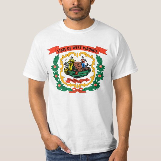 vlag van West Virginia T-shirt (Voorkant)