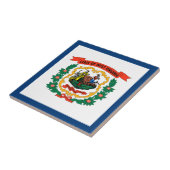 Vlag van West Virginia Tegeltje (Zijkant)