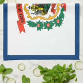 Vlag van West Virginia Theedoek (Gevouwen)