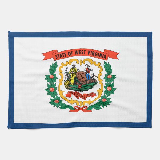 Vlag van West Virginia Theedoek (Horizontaal)