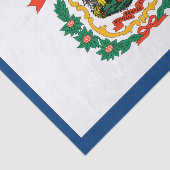 Vlag van West Virginia Tissuepapier (Detail)