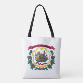 Vlag van West Virginia Tote Bag (Achterkant)