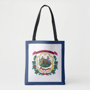 Vlag van West Virginia Tote Bag